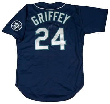 1999 Ken Griffey Jr. Game Used and Signed Seattle Mariners Alternate Road Jersey (PSA/DNA)
